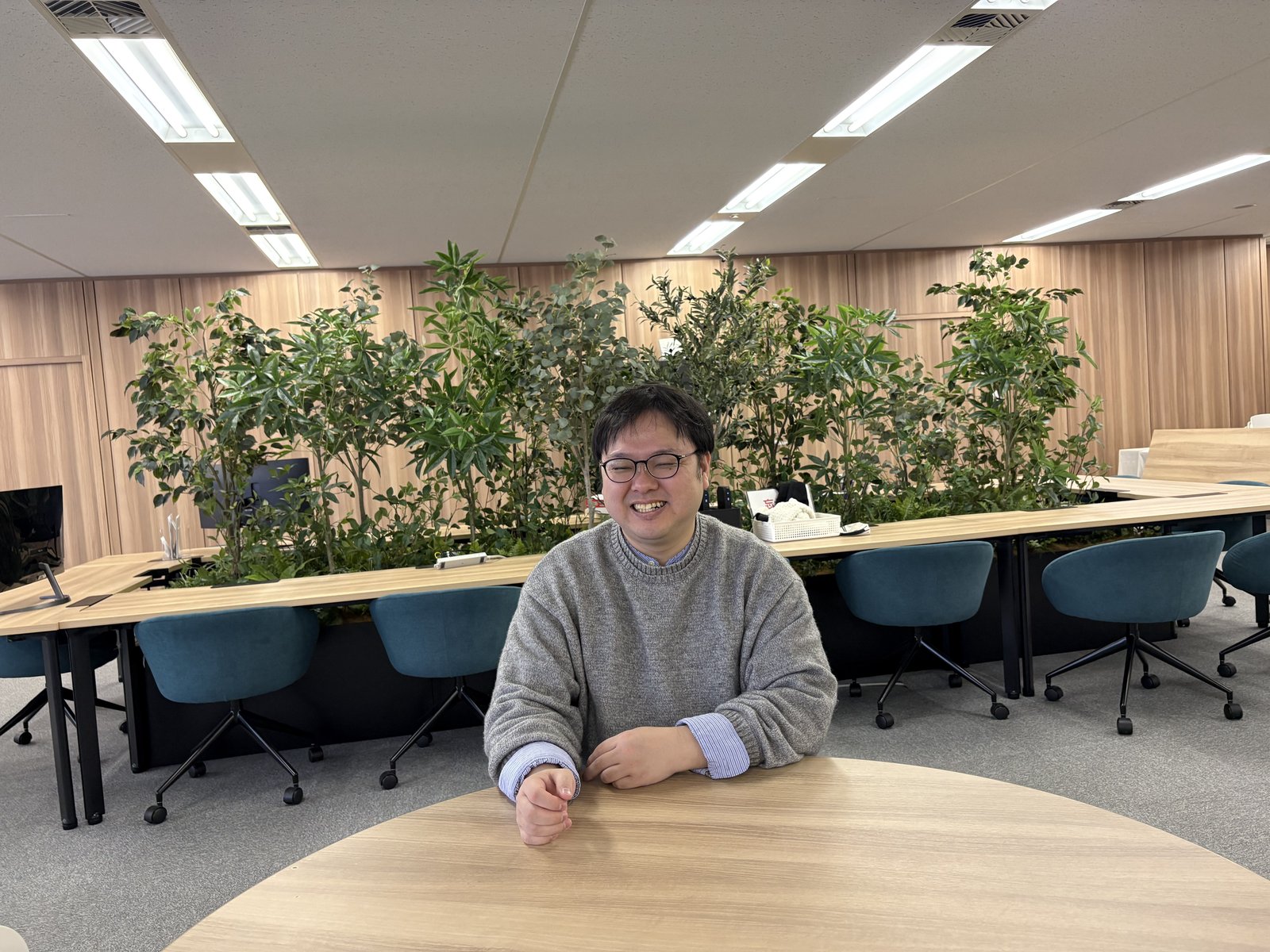 インタビュー風景(天野 雄介)